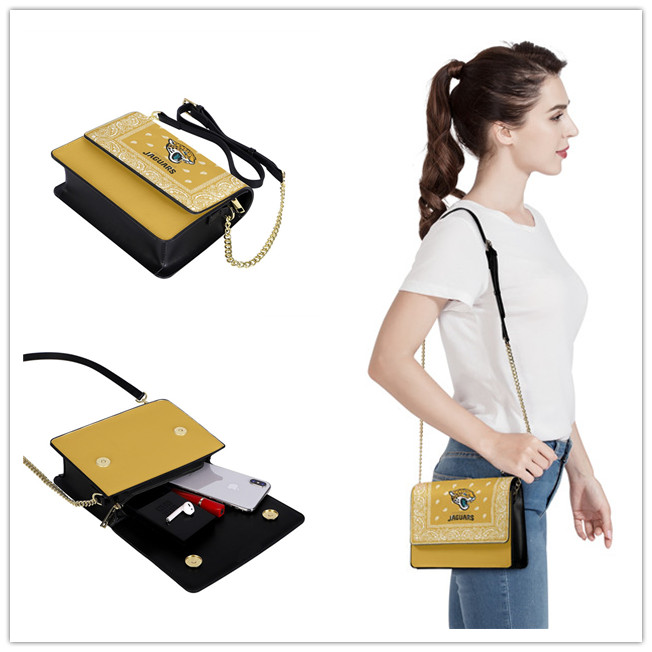 Jacksonville Jaguars PU Leather Crossbody Bags 001